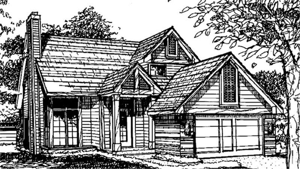 Front view of Vacation Homes home (ThePlanCollection: House Plan #146-2011)