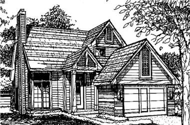 2-Bedroom, 1507 Sq Ft Vacation Homes House Plan - 146-2011 - Front Exterior