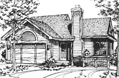 2-Bedroom, 1123 Sq Ft Country House Plan - 146-2021 - Front Exterior