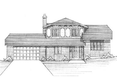 3-Bedroom, 1930 Sq Ft Tudor House Plan - 146-2022 - Front Exterior