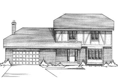 4-Bedroom, 2331 Sq Ft Tudor House Plan - 146-2025 - Front Exterior