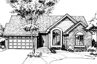 2-Bedroom, 1360 Sq Ft Ranch House Plan - 146-2035 - Front Exterior