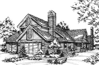 4-Bedroom, 3726 Sq Ft Traditional House Plan - 146-2036 - Front Exterior