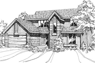 3-Bedroom, 2200 Sq Ft Contemporary House Plan - 146-2072 - Front Exterior