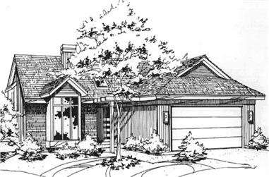 2-Bedroom, 1612 Sq Ft Contemporary House Plan - 146-2081 - Front Exterior