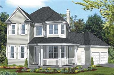 3-Bedroom, 2682 Sq Ft Country House Plan - 146-2098 - Front Exterior