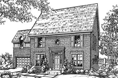 4-Bedroom, 2821 Sq Ft Traditional House Plan - 146-2105 - Front Exterior