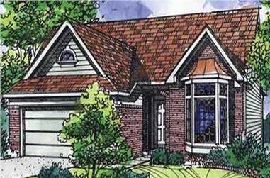 3-Bedroom, 1620 Sq Ft Ranch House Plan - 146-2106 - Front Exterior