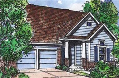 2-Bedroom, 1444 Sq Ft Bungalow House Plan - 146-2113 - Front Exterior