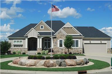 3-Bedroom, 3000 Sq Ft Country House Plan - 146-2143 - Front Exterior