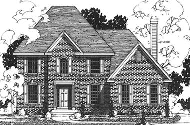 4-Bedroom, 2680 Sq Ft Colonial House Plan - 146-2161 - Front Exterior