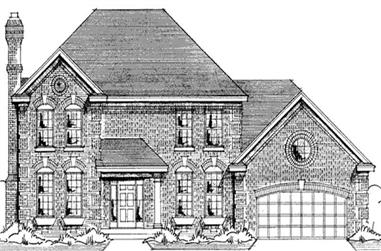 4-Bedroom, 2235 Sq Ft Colonial House Plan - 146-2169 - Front Exterior