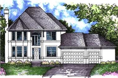 4-Bedroom, 4110 Sq Ft European House Plan - 146-2202 - Front Exterior