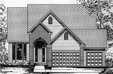4-Bedroom, 2507 Sq Ft Colonial Home Plan - 146-2204 - Main Exterior