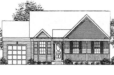 2-Bedroom, 1134 Sq Ft Country House Plan - 146-2217 - Front Exterior