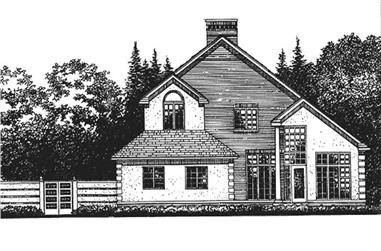 4-Bedroom, 6109 Sq Ft Colonial House Plan - 146-2221 - Front Exterior