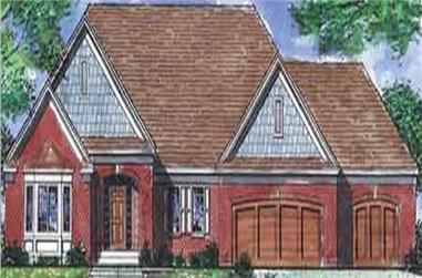 1-Bedroom, 2092 Sq Ft French House Plan - 146-2228 - Front Exterior