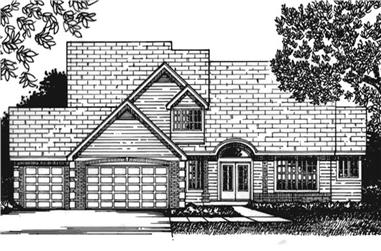 3-Bedroom, 2351 Sq Ft Contemporary House Plan - 146-2229 - Front Exterior
