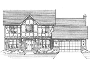 3-Bedroom, 2368 Sq Ft Colonial House Plan - 146-2251 - Front Exterior