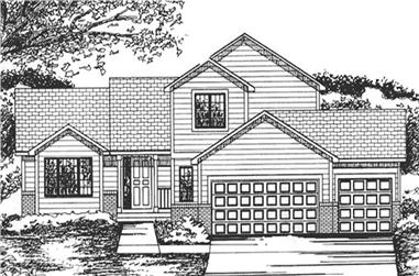 3-Bedroom, 2035 Sq Ft Contemporary House Plan - 146-2255 - Front Exterior