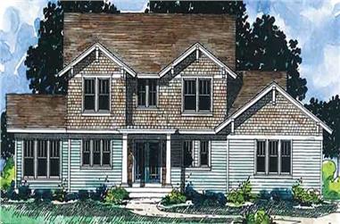 3-Bedroom, 2136 Sq Ft Country House Plan - 146-2329 - Front Exterior