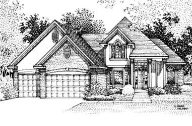 3-Bedroom, 2029 Sq Ft Contemporary House Plan - 146-2376 - Front Exterior