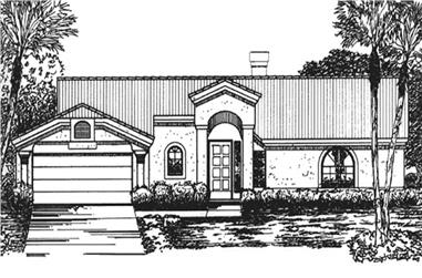 2-Bedroom, 1518 Sq Ft Florida Style House Plan - 146-2407 - Front Exterior