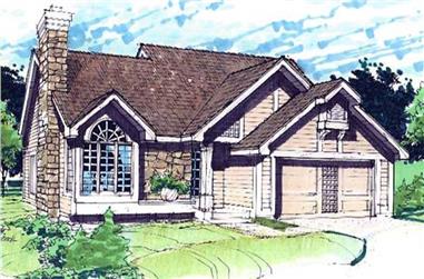 3-Bedroom, 1735 Sq Ft Ranch House Plan - 146-2439 - Front Exterior