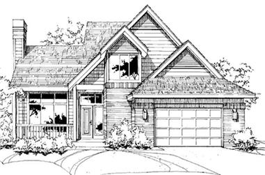 2-Bedroom, 1881 Sq Ft Contemporary House Plan - 146-2490 - Front Exterior