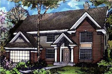 3-Bedroom, 2459 Sq Ft Country House Plan - 146-2507 - Front Exterior