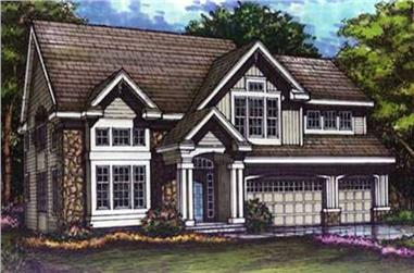 4-Bedroom, 3480 Sq Ft Country House Plan - 146-2533 - Front Exterior