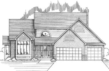 3-Bedroom, 2315 Sq Ft Contemporary House Plan - 146-2559 - Front Exterior
