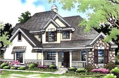 3-Bedroom, 2391 Sq Ft Country House Plan - 146-2563 - Front Exterior