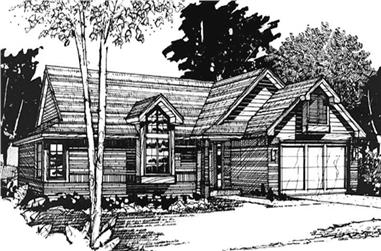 2-Bedroom, 1120 Sq Ft Ranch House Plan - 146-2569 - Front Exterior