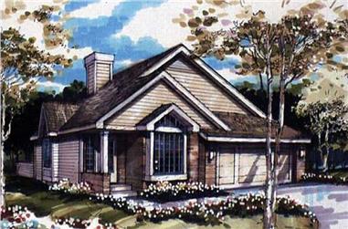 2-Bedroom, 1270 Sq Ft Country House Plan - 146-2570 - Front Exterior