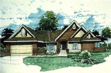 4-Bedroom, 2421 Sq Ft Ranch House Plan - 146-2577 - Front Exterior