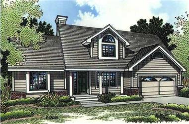 3-Bedroom, 1847 Sq Ft Country House Plan - 146-2625 - Front Exterior