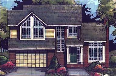 3-Bedroom, 1854 Sq Ft Country House Plan - 146-2631 - Front Exterior