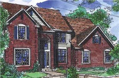 3-Bedroom, 2819 Sq Ft Contemporary House Plan - 146-2688 - Front Exterior