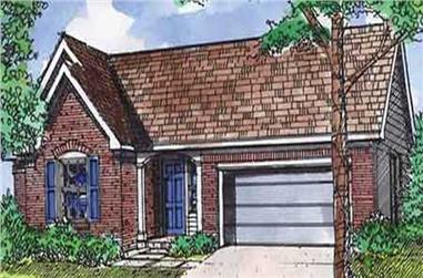 3-Bedroom, 1269 Sq Ft Ranch House Plan - 146-2744 - Front Exterior