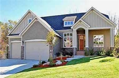 3-Bedroom, 2109 Sq Ft Country House Plan - 146-2784 - Front Exterior