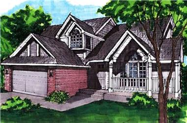 3-Bedroom, 2109 Sq Ft Country House Plan - 146-2791 - Front Exterior