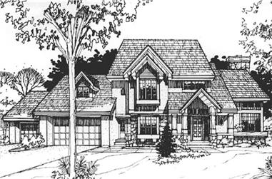 4-Bedroom, 3659 Sq Ft Country House Plan - 146-2858 - Front Exterior