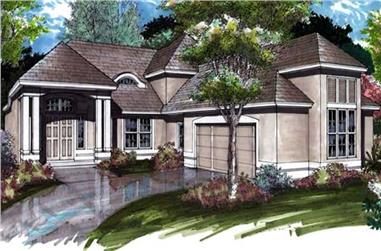 3-Bedroom, 3045 Sq Ft Contemporary House Plan - 146-2859 - Front Exterior