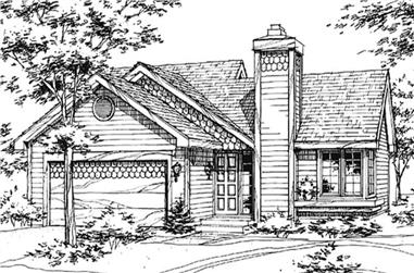 2-Bedroom, 988 Sq Ft Country House Plan - 146-2866 - Front Exterior