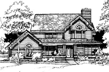 4-Bedroom, 3840 Sq Ft Country House Plan - 146-2867 - Front Exterior