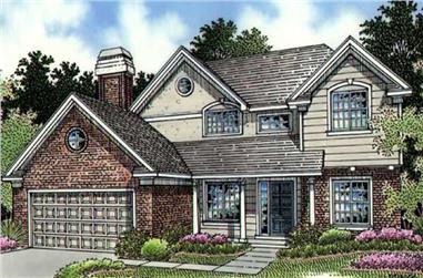 3-Bedroom, 2427 Sq Ft Contemporary House Plan - 146-2871 - Front Exterior