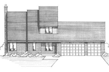 4-Bedroom, 2273 Sq Ft Modern House Plan - 146-2873 - Front Exterior