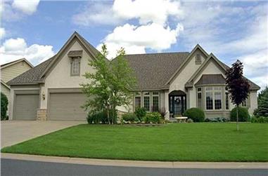 4-Bedroom, 4020 Sq Ft European House Plan - 146-2874 - Front Exterior