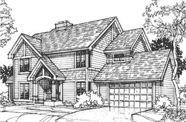 3-Bedroom, 2126 Sq Ft Country House Plan - 146-2888 - Front Exterior